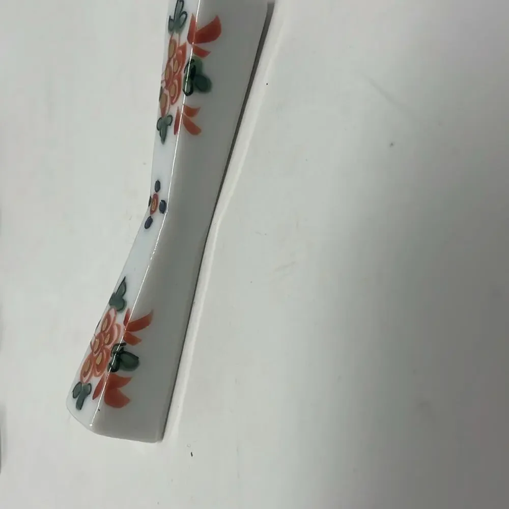 New! Vintage 5pc Set Japanese Hand painted Porcelain Chopstick Rest